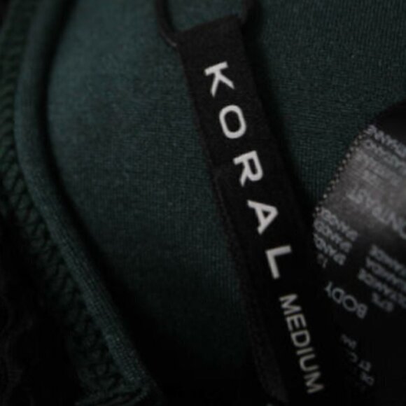Koral Slate Limitless Plus Racerback Bra Emerald M - Picture 5 of 7